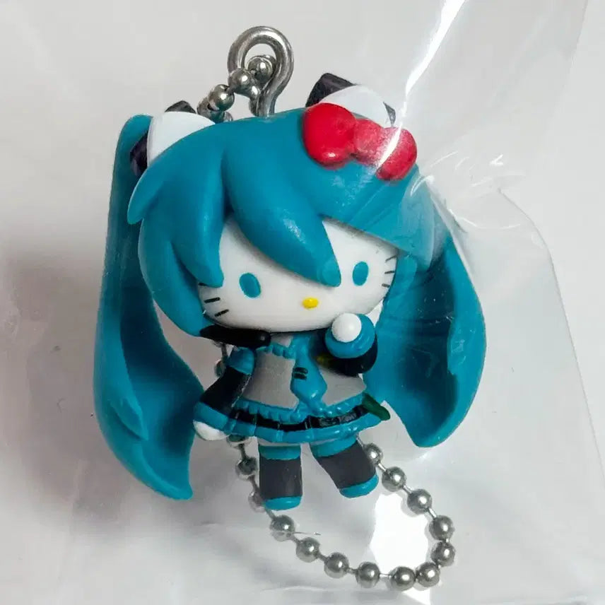 [BUNJANG] Hello Kitty Hatsune Miku Collaboration Keyring Strap / 고전 하츠네 미쿠 키티 콜라보 키링 스트랩 키티스트랩