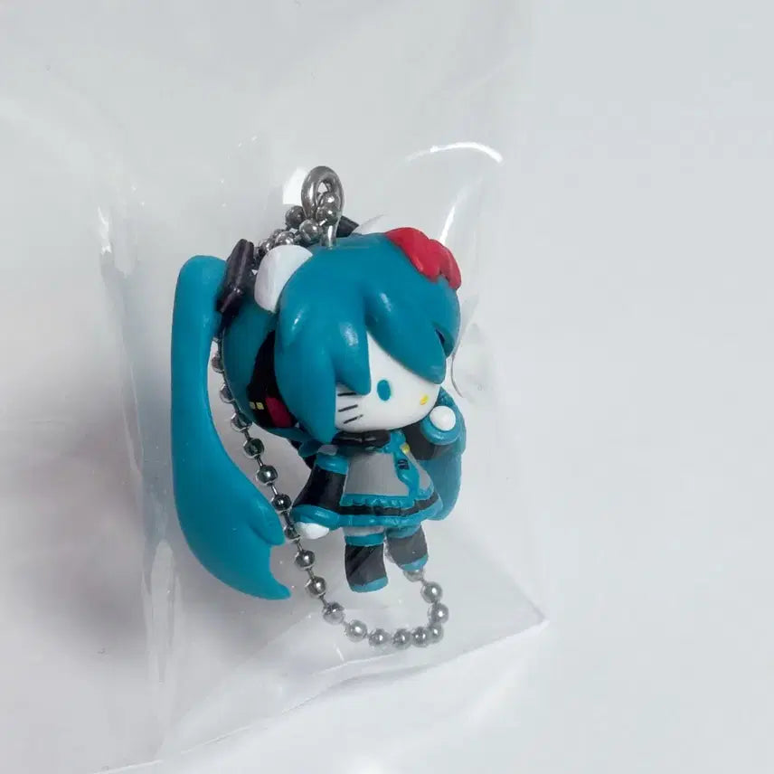 [BUNJANG] Hello Kitty Hatsune Miku Collaboration Keyring Strap / 고전 하츠네 미쿠 키티 콜라보 키링 스트랩 키티스트랩