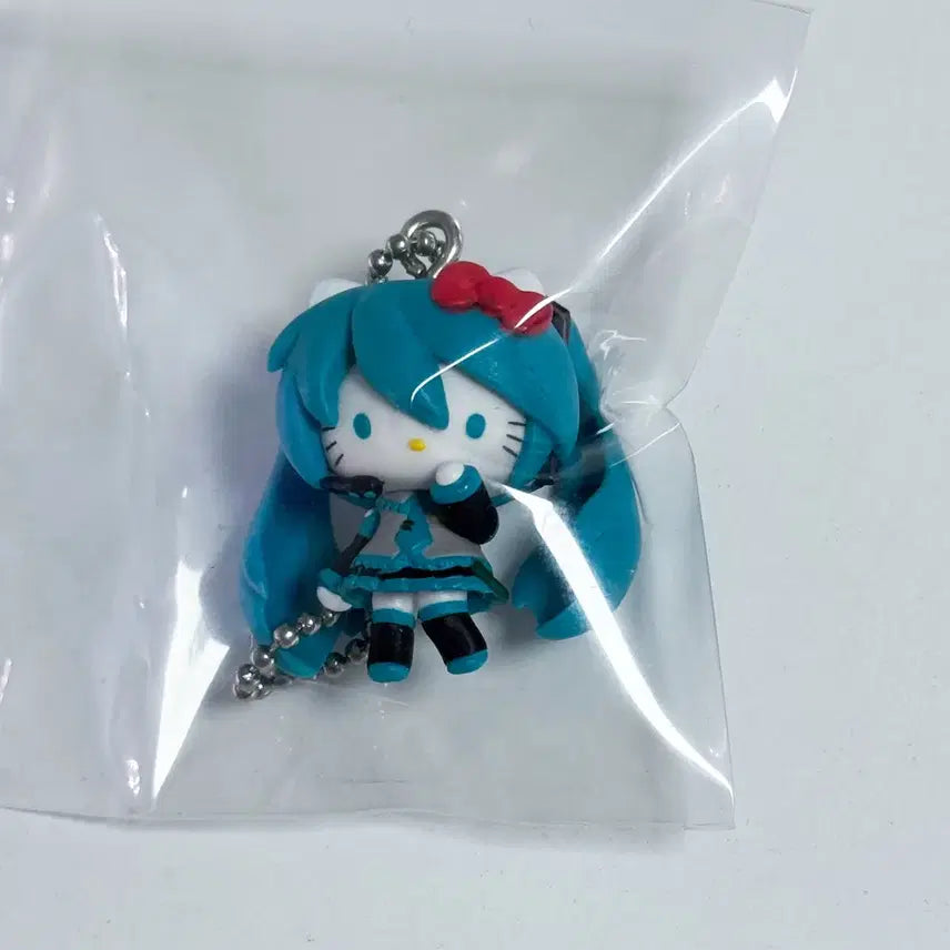 [BUNJANG] Hello Kitty Hatsune Miku Collaboration Keyring Strap / 고전 하츠네 미쿠 키티 콜라보 키링 스트랩 키티스트랩