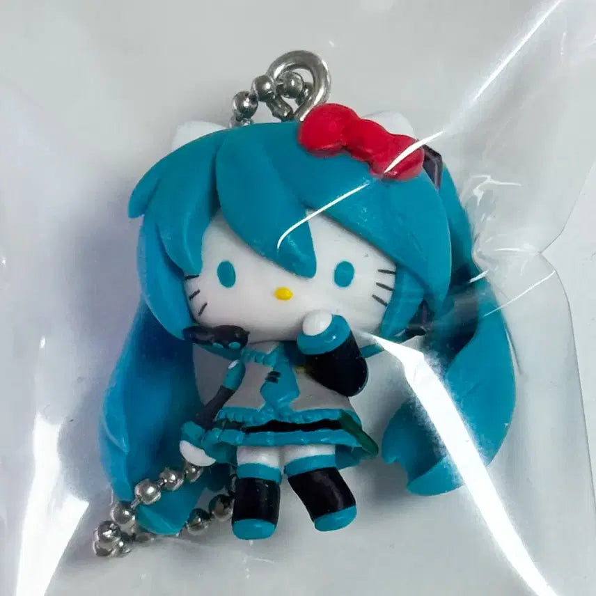 [BUNJANG] Hello Kitty Hatsune Miku Collaboration Keyring Strap / 고전 하츠네 미쿠 키티 콜라보 키링 스트랩 키티스트랩