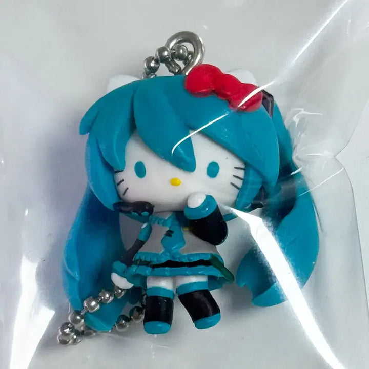 [BUNJANG] Hello Kitty Hatsune Miku Collaboration Keyring Strap / 고전 하츠네 미쿠 키티 콜라보 키링 스트랩 키티스트랩