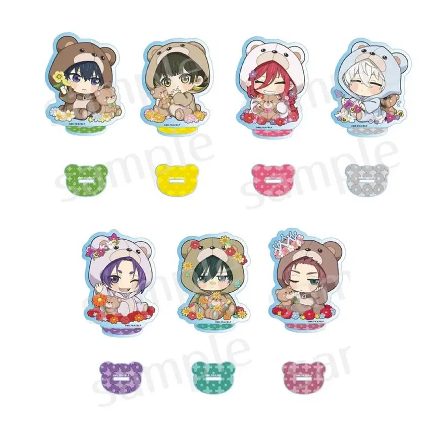 [SOLD OUT] 블루록 나기 세이시로 미카게 레오 파보테리아 플라워베어 아크릴스탠드 일괄