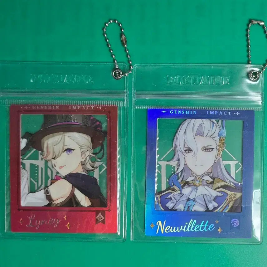 [BUNJANG] Genshin Impact Neuvillette &amp; Lyney Polaroid &amp; Transparent Pouch Goods Bundle / [일괄] 원신 카페 느비예트 리니 폴라로이드 투명 파우치 캐릭터 굿즈