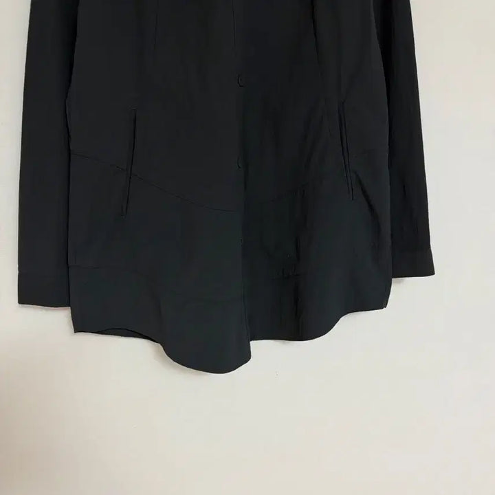 [BUNJANG] Black Crinkled Windbreaker Shirt / 바스락 바람막이셔츠