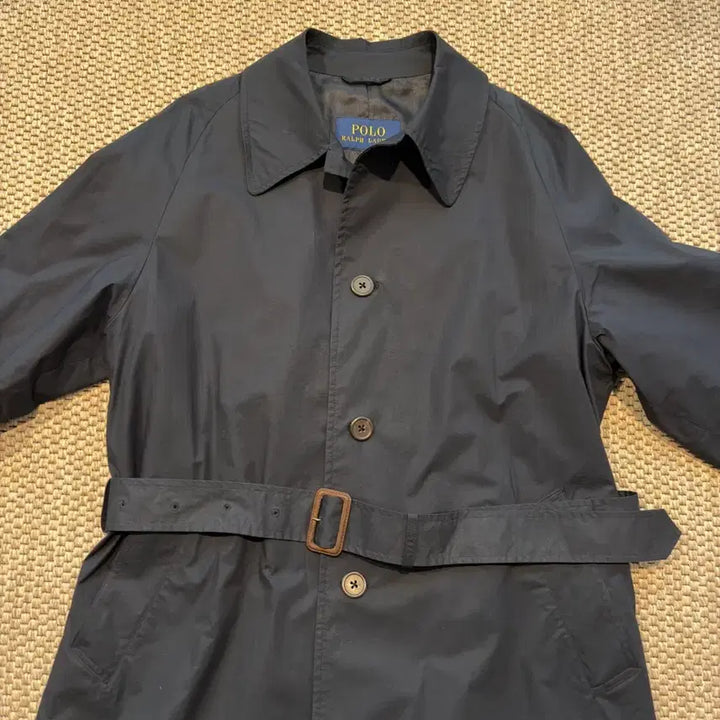 [BUNJANG] Polo Dark Navy Cotton Balmacaan Coat / 폴로 다크네이비 코튼 발마칸 40S 팝니다.