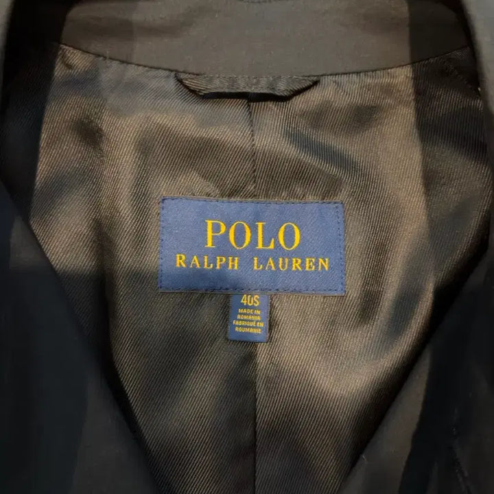 [BUNJANG] Polo Dark Navy Cotton Balmacaan Coat / 폴로 다크네이비 코튼 발마칸 40S 팝니다.