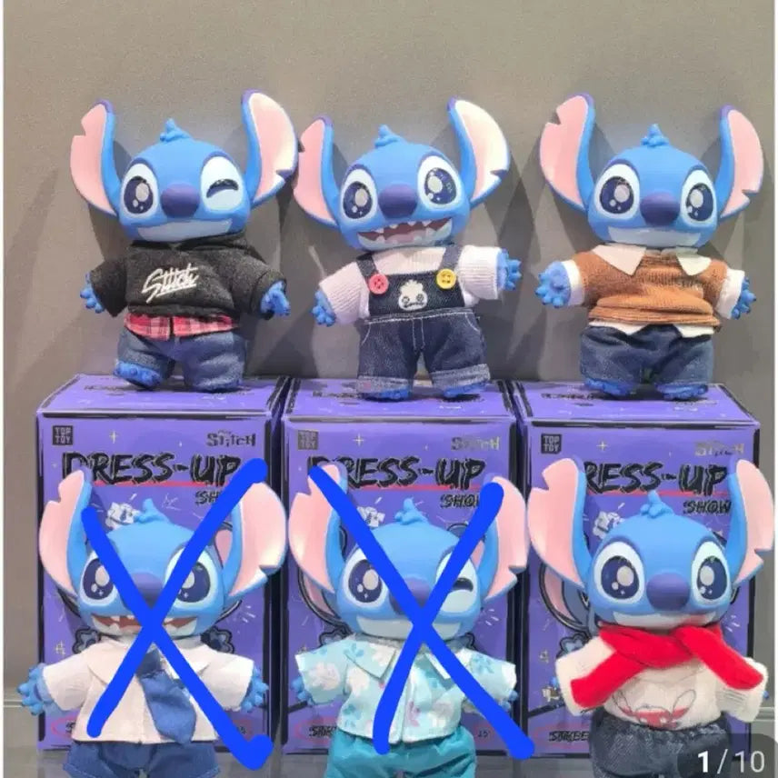 [BUNJANG] Disney Stitch Dress-Up Show Figure (New) / 디즈니 스티치 Dress-Up Show 피규어 (새상품)