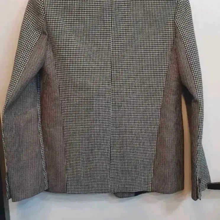 [BUNJANG] System Checkered Color Block Jacket / 시스템의 체크 배색 자켓입니다. 독특한 배색 디테일이 포인트인 제품입니다