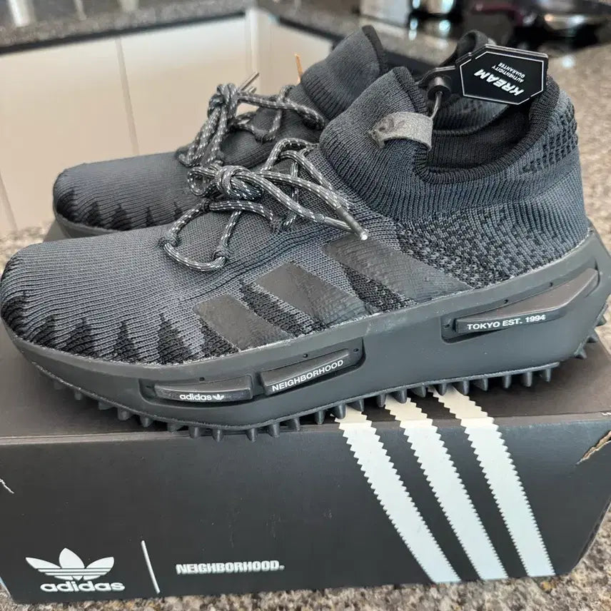 [BUNJANG] Adidas Neighborhood NMD S1 Knit Core Black / 아디다스 네이버후드 NMD S1 니트 코어 블랙 270