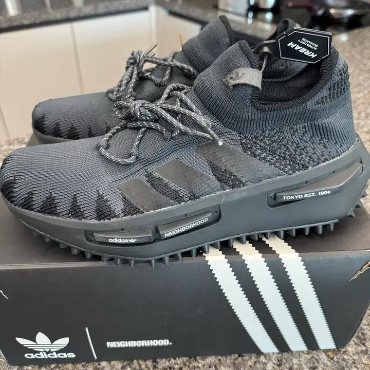 [BUNJANG] Adidas Neighborhood NMD S1 Knit Core Black / 아디다스 네이버후드 NMD S1 니트 코어 블랙 270