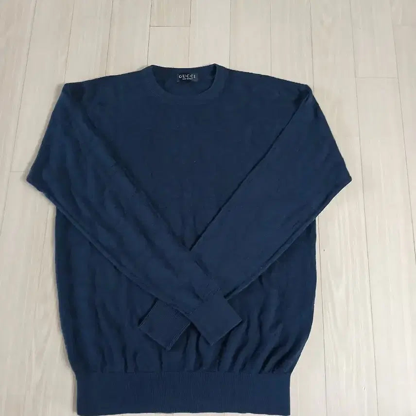 [BUNJANG] Gucci Knit Long Sleeve Shirt / 구찌 니트 긴팔. 짙은네이비색
