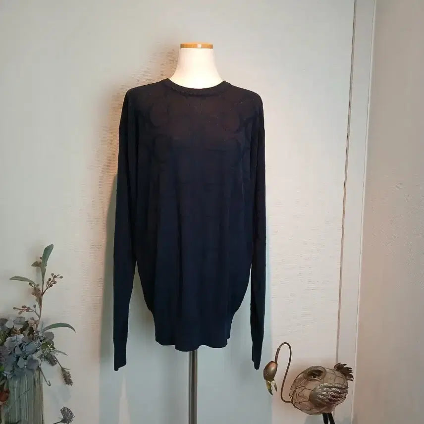 [BUNJANG] Gucci Knit Long Sleeve Shirt / 구찌 니트 긴팔. 짙은네이비색