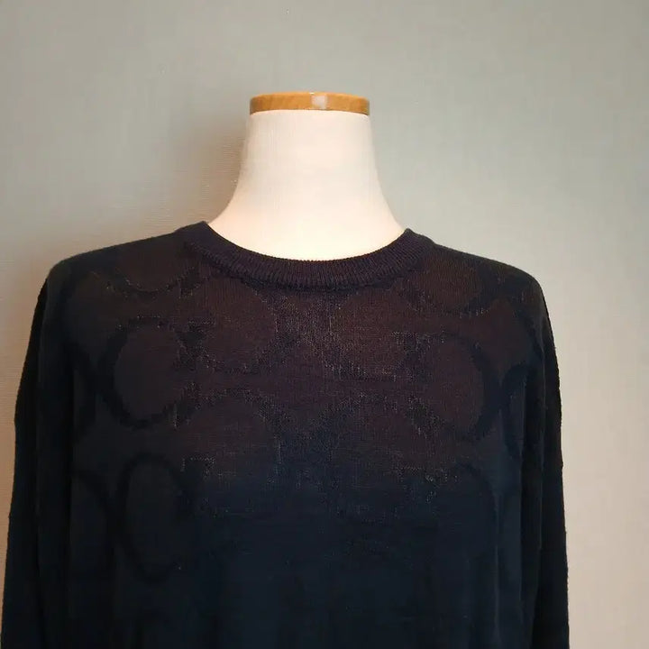 [BUNJANG] Gucci Knit Long Sleeve Shirt / 구찌 니트 긴팔. 짙은네이비색