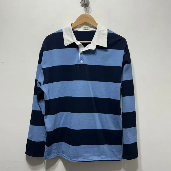 [BUNJANG] Bellide Striped Rugby Long Sleeve T-Shirt / Bellide 스트라이프 럭비 롱슬리브 티셔츠 L