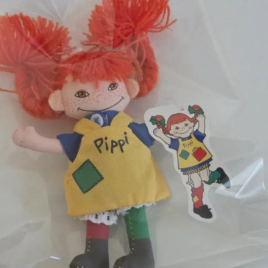 [BUNJANG] Pippi Longstocking Doll Keychain - New &amp; Rare / [새상품] 말괄량이 삐삐 인형 키링