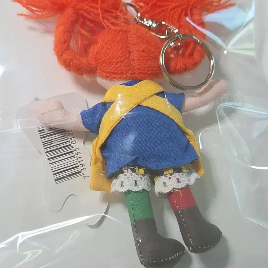 [BUNJANG] Pippi Longstocking Doll Keychain - New &amp; Rare / [새상품] 말괄량이 삐삐 인형 키링