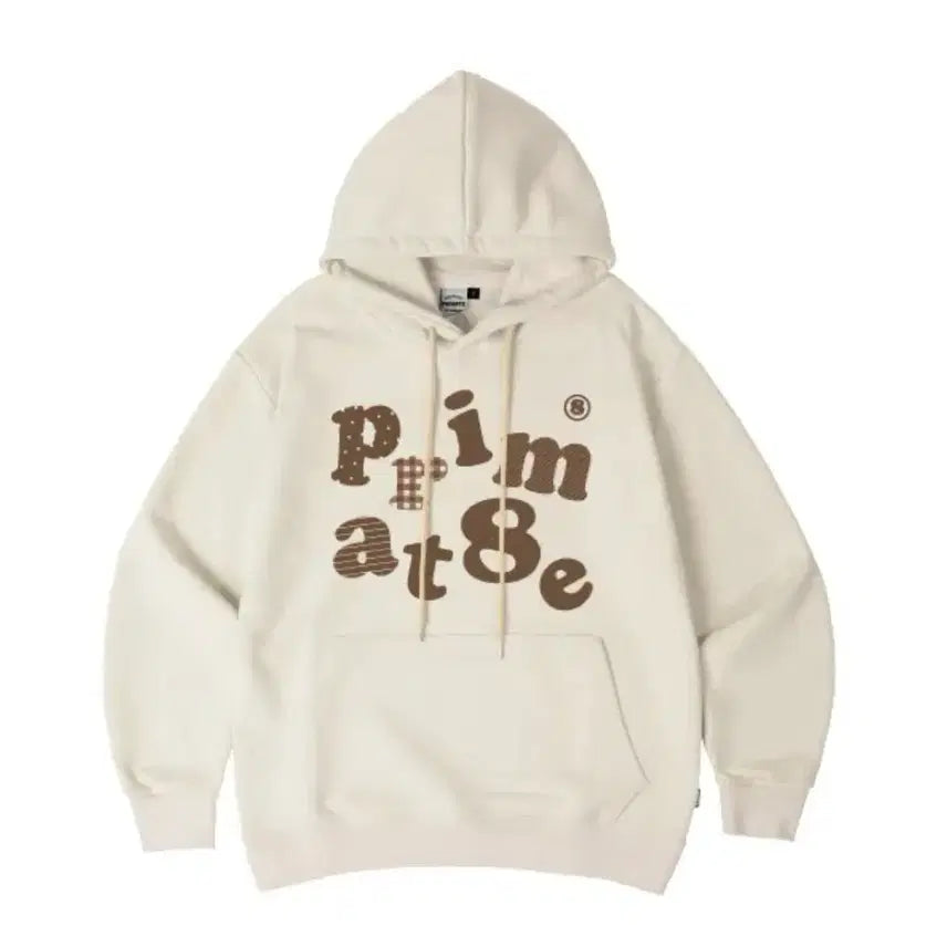 [BUNJANG] Prime8 Ivory Hoodie / 프라임에이트 아이보리 후드티
