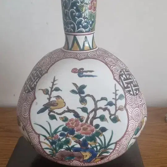 [BUNJANG] Antique Japanese Vase with Pedestal / 일본 오래된 화병