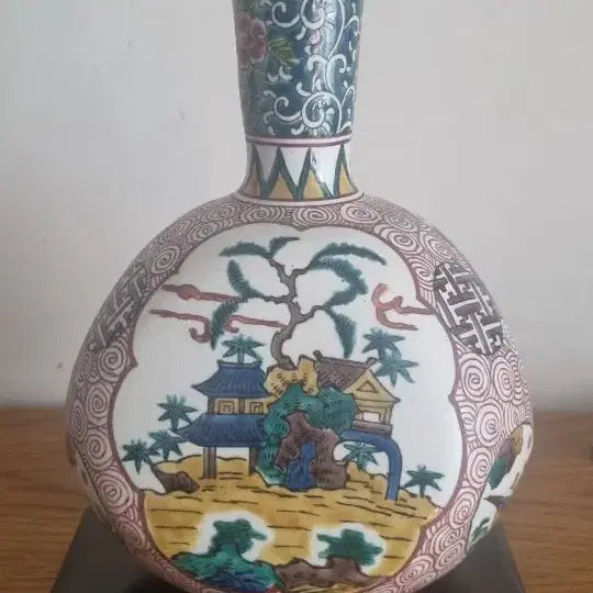 [BUNJANG] Antique Japanese Vase with Pedestal / 일본 오래된 화병