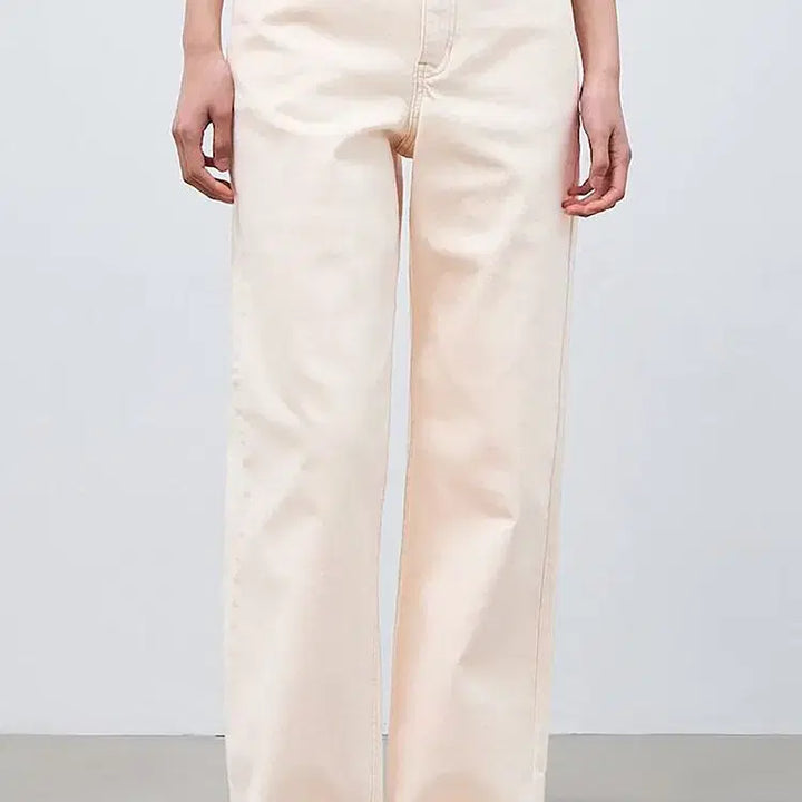 [BUNJANG] Beanpole Ladies 24SS Beige Denim Pants / 24년 빈폴레이디스 데님