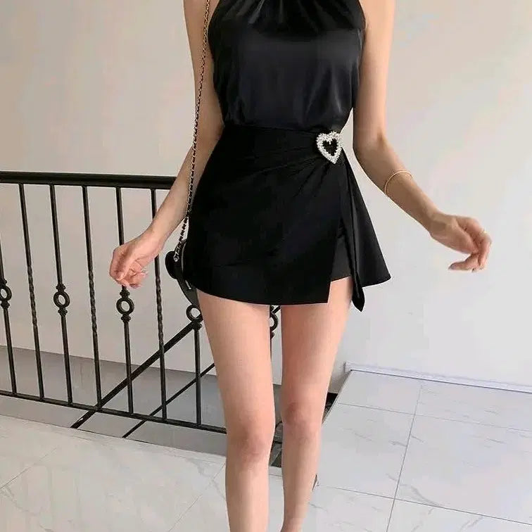 [BUNJANG] Daylinholic Cubic Embellished Skirt / 수입의류  큐빅치마 데이린홀릭 스나계