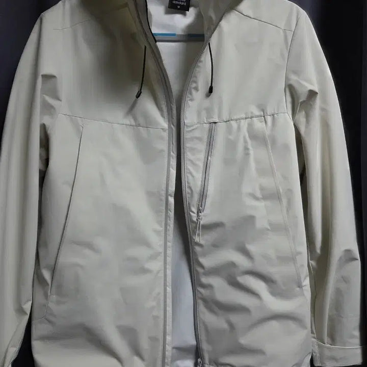 [BUNJANG] Musinsa Standard Shelter Windbreaker Jacket Stone White M / 무신사 스탠다드 쉘터 윈드브레이커 자켓 스톤화이트 m