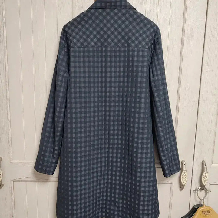 [BUNJANG] HANEZA Italian Check Long Jacket / HANEZA 이따리아나 체크 롱 자켓