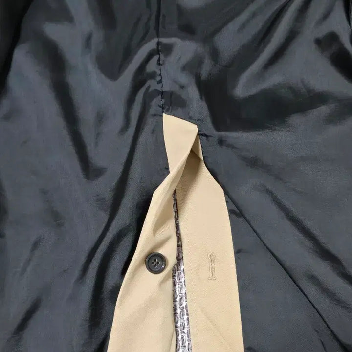 [BUNJANG] Coach Trench Coat / 코치 블랙 배색 트렌치 코트