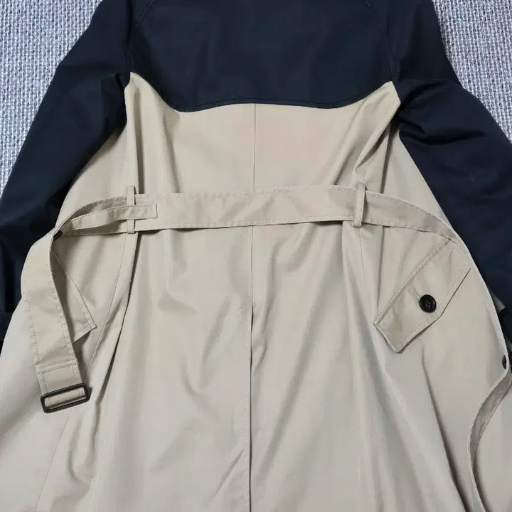 [BUNJANG] Coach Trench Coat / 코치 블랙 배색 트렌치 코트