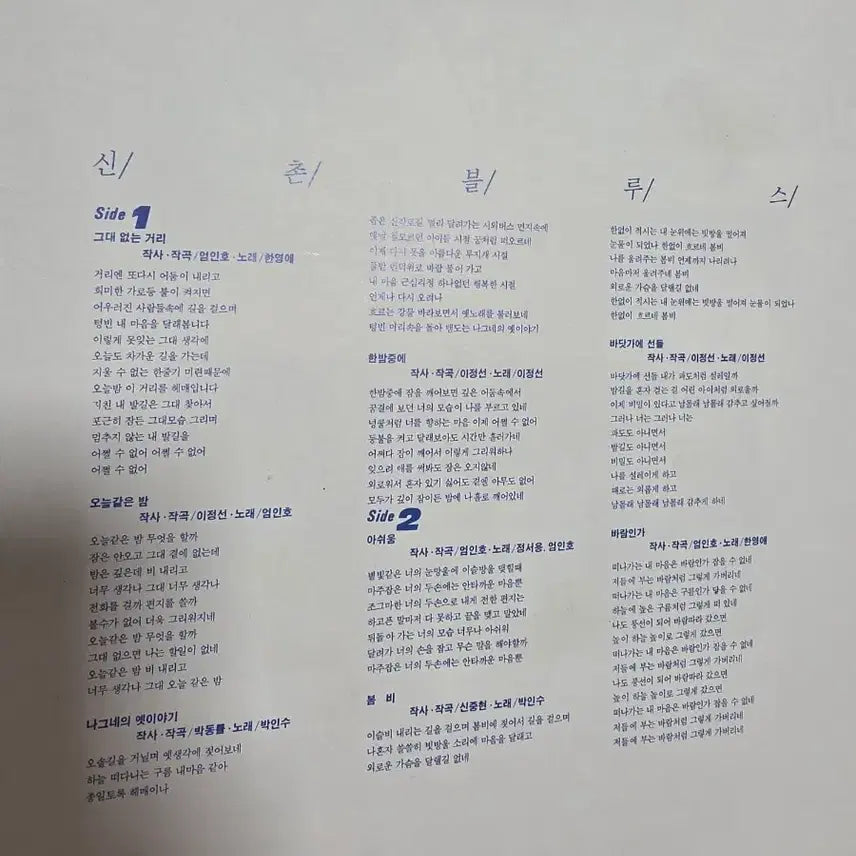 [BUNJANG] Sinchon Blues LP First Pressing / 신촌블루스  LP 초반