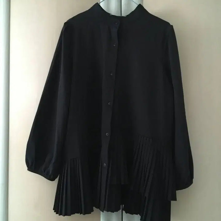 [SOLD OUT] 일본빈티지 블랙 플리츠 원피스 블라우스 언발 cos꼼데유니클로