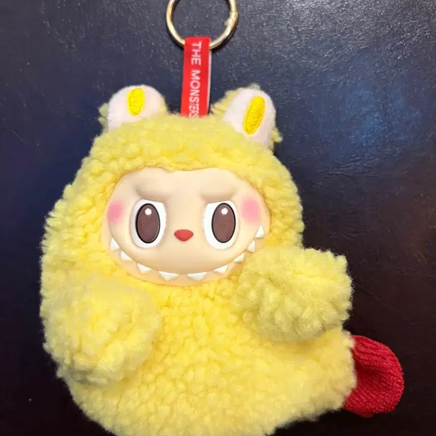 [BUNJANG] Labubu Shrimp Tempura Pouch Keyring / (미사용) 라부부 새우튀김 파우치 인형 키링 13cm