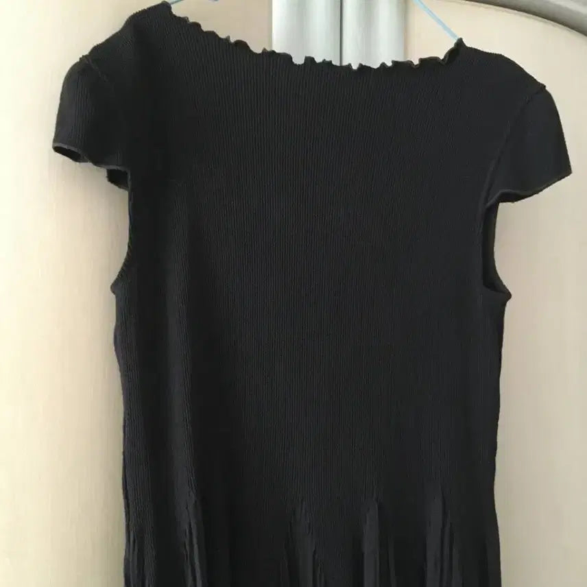 [BUNJANG] Vintage Layered Long Dress with Pleated Lace / 일본빈티지 고동색 레이어드 롱원피스 드레스 플리츠 레이스