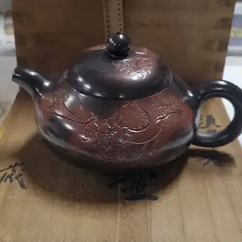 [BUNJANG] Gojunju Proprietary Dragon Pattern Zisha Teapot / 고경주 자사 운룡문 호 자사호 다관