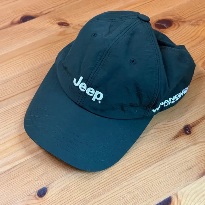 [BUNJANG] Jeep Nylon Cap Dark Khaki / 지프 남성 여성 나일론 볼캡 모자 다크카키 프리사이즈