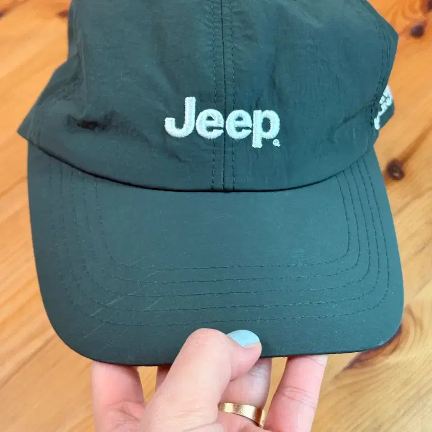 [BUNJANG] Jeep Nylon Cap Dark Khaki / 지프 남성 여성 나일론 볼캡 모자 다크카키 프리사이즈