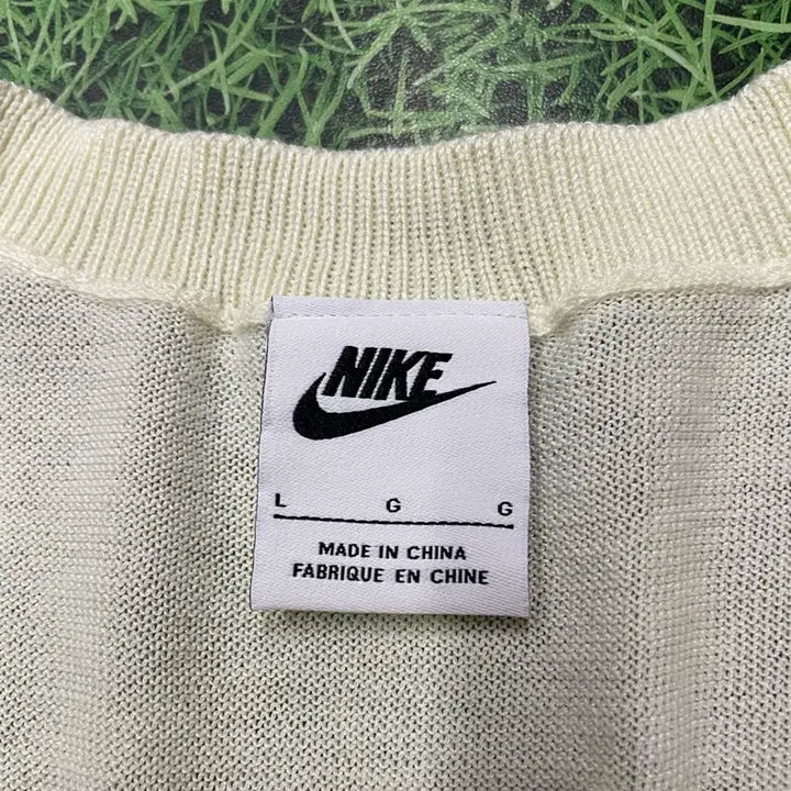 [BUNJANG] Nike Swoosh Knit Vest Ivory L Size / 나이키 스우시 니트 베스트 아이보리 L사이즈