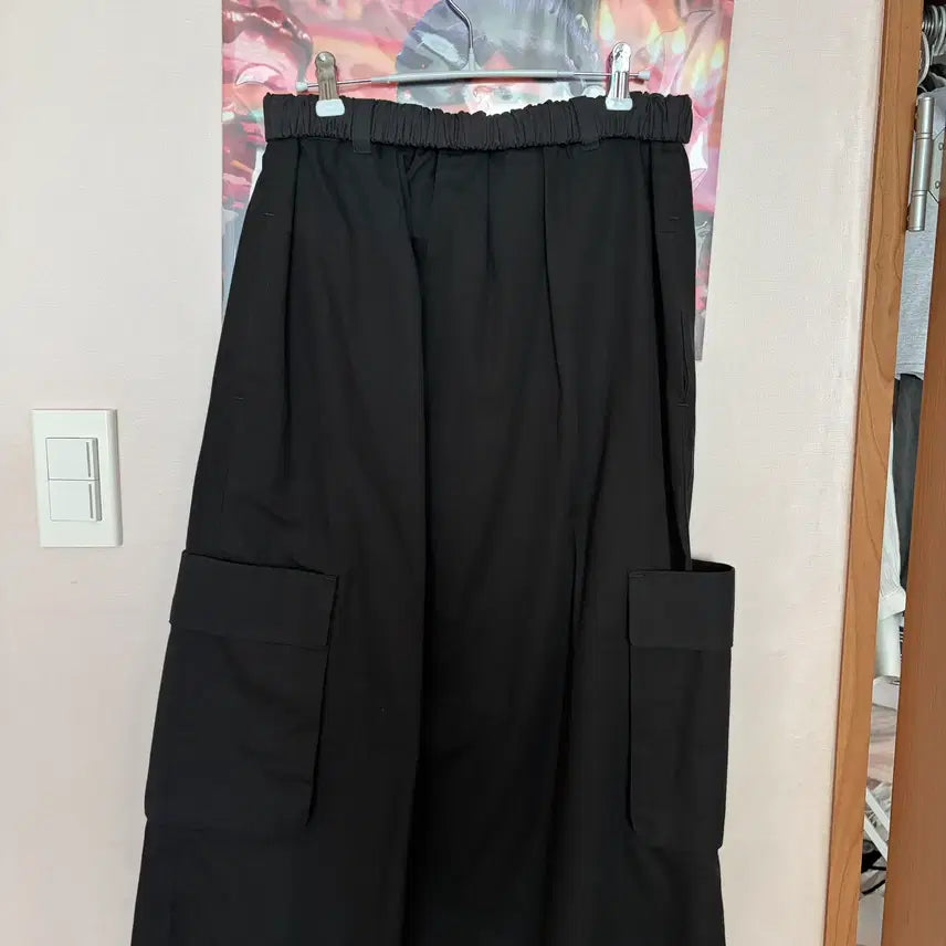 [BUNJANG] Poetto Long Skirt Charcoal / 포에토 롱스커트