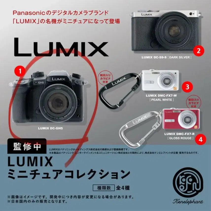 [BUNJANG] Ken Elephant Lumix GH5 Miniature Camera / 켄엘리펀트 루믹스 카메라 가챠 미니어쳐 컬렉션 GH5