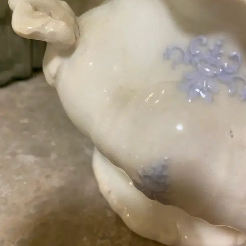 [BUNJANG] Antique Floral Sugar Bowl with Lid / 아름다운 영국 슈가볼