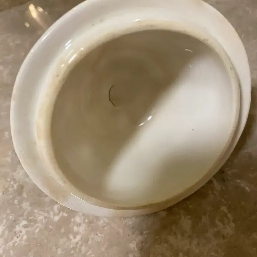 [BUNJANG] Antique Floral Sugar Bowl with Lid / 아름다운 영국 슈가볼