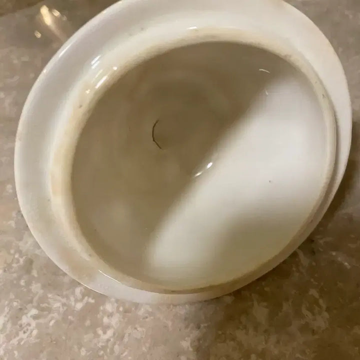 [BUNJANG] Antique Floral Sugar Bowl with Lid / 아름다운 영국 슈가볼