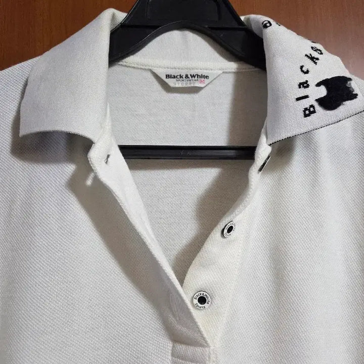 [BUNJANG] Black&amp;White Long Sleeve Polo Shirt / Black&amp;White 긴팔 폴로 셔츠