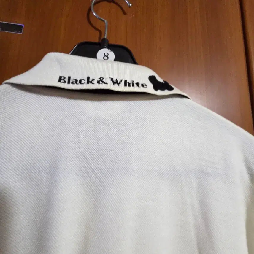 [BUNJANG] Black&amp;White Long Sleeve Polo Shirt / Black&amp;White 긴팔 폴로 셔츠