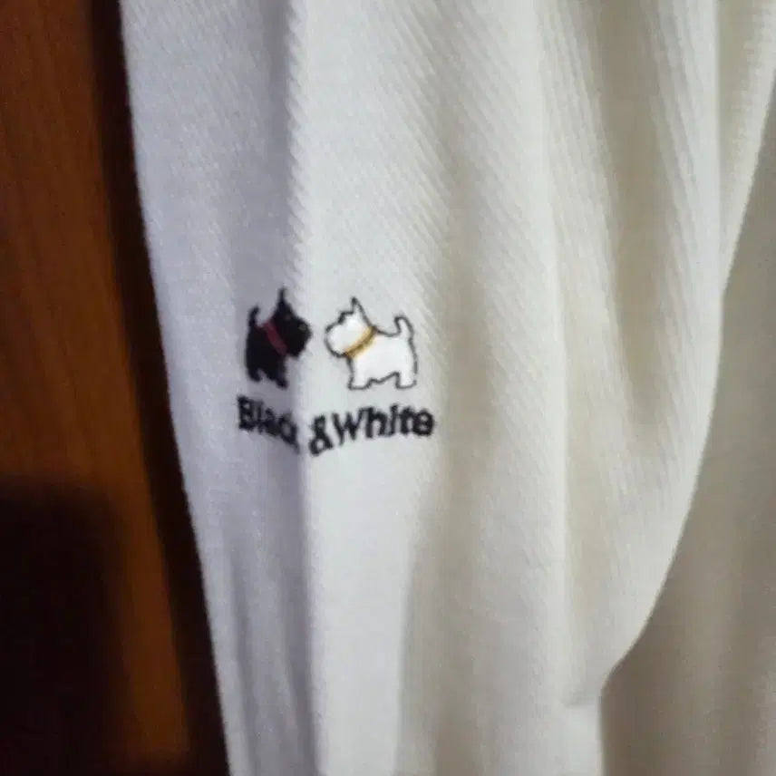 [BUNJANG] Black&amp;White Long Sleeve Polo Shirt / Black&amp;White 긴팔 폴로 셔츠