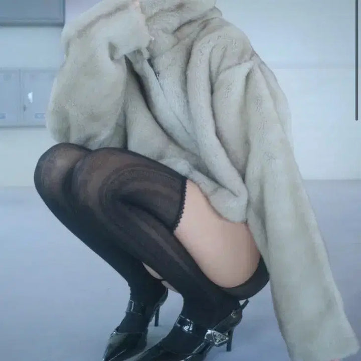 [BUNJANG] Swimcity Regina Fur Jacket / 스윔시티 레지나 퍼 자켓 Regina fur dusty Ash