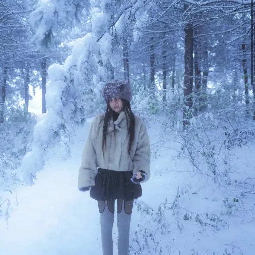 [BUNJANG] Swimcity Regina Fur Jacket / 스윔시티 레지나 퍼 자켓 Regina fur dusty Ash
