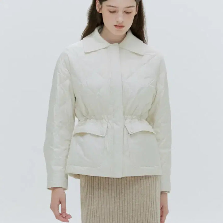 [BUNJANG] HACIE Cashmere Lightweight Padded Jacket / HACIE 캐시미어 경량 패딩 자켓 CASHMERE COLLAR LIGH