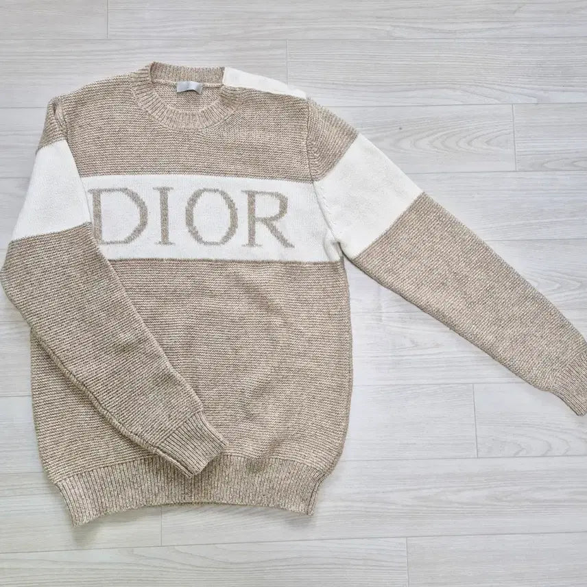 [BUNJANG] Dior Signature Logo Wool Cashmere Sweater M / (정품) 디올 시그니처 로고 울 캐시미어 스웨터 니트 맨투맨 M