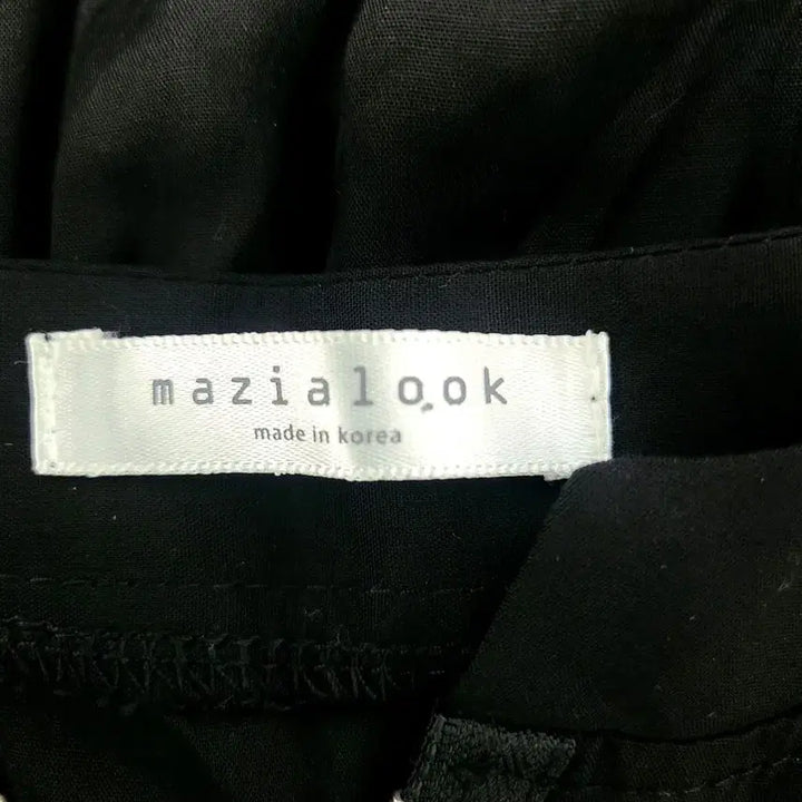 [BUNJANG] Black Zipper Point Waist Banding Long Dress / 블랙 지퍼 포인트 허리 밴딩 원피스